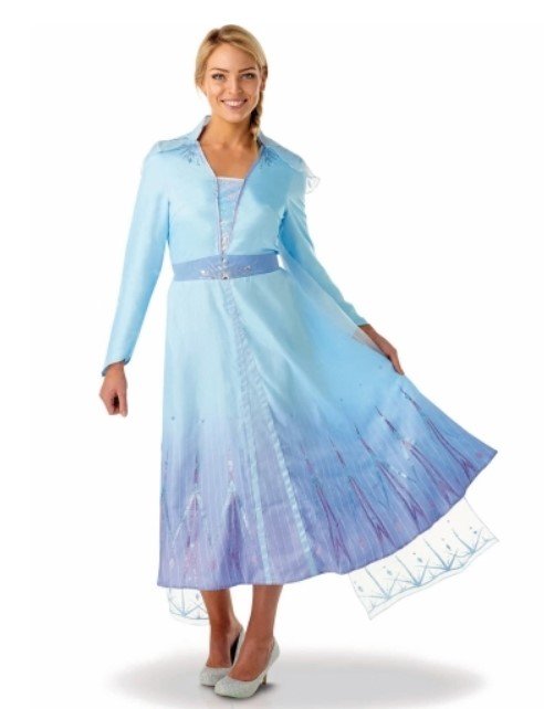Image du déguisement tsniout pour femmes pour pourim d'Elsa de la Reine des neiges. 