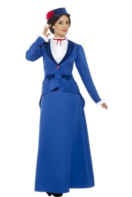 Image du déguisement tsniout pour femmes : nounou victorienne. Parfait pour Pourim.